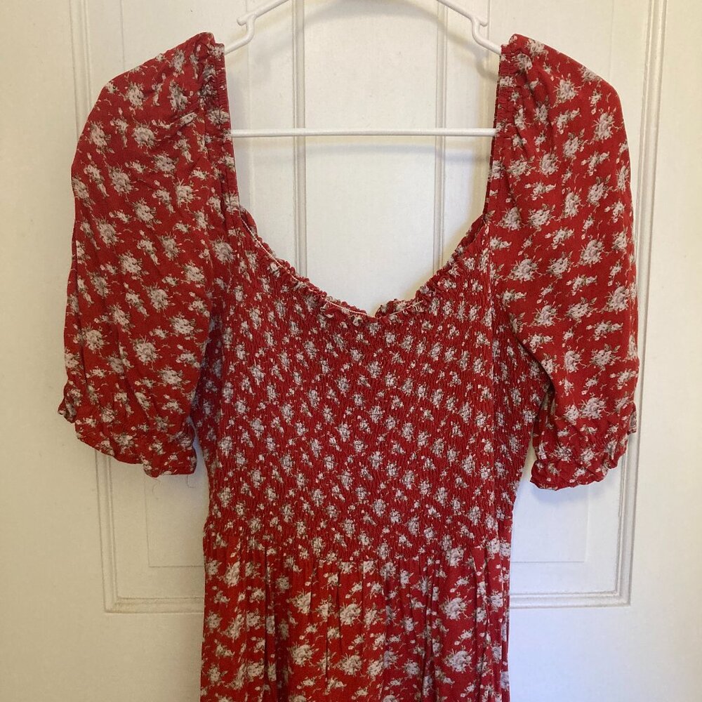 Like New Natural Life Puff Sleeve Cottagecore Dress
